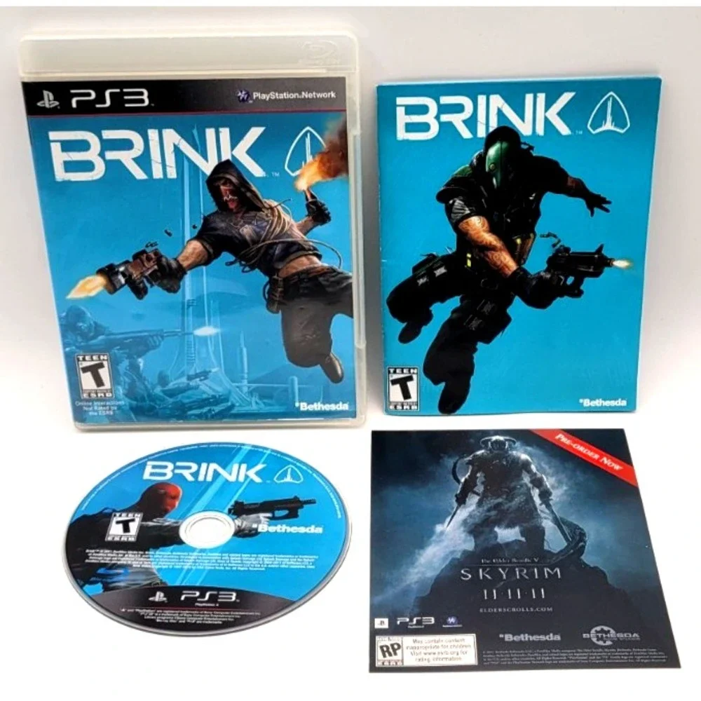 Brink (Sony PlayStation 3, PS3, 2011) CIB COMPLETE IN BOX‎